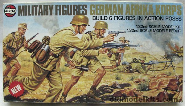 Airfix German Afrika Korps Military Figures, 03502-0 plastic model kit